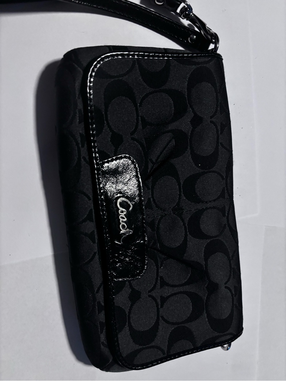 Coach Y2K Black Signature C Set - Chelsea Ashlyn & Matching Wristlet Bundle - Picture 12 of 12